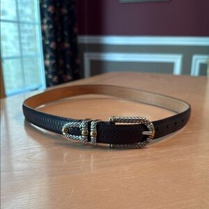 Brighton Black and Gold Women's Belt